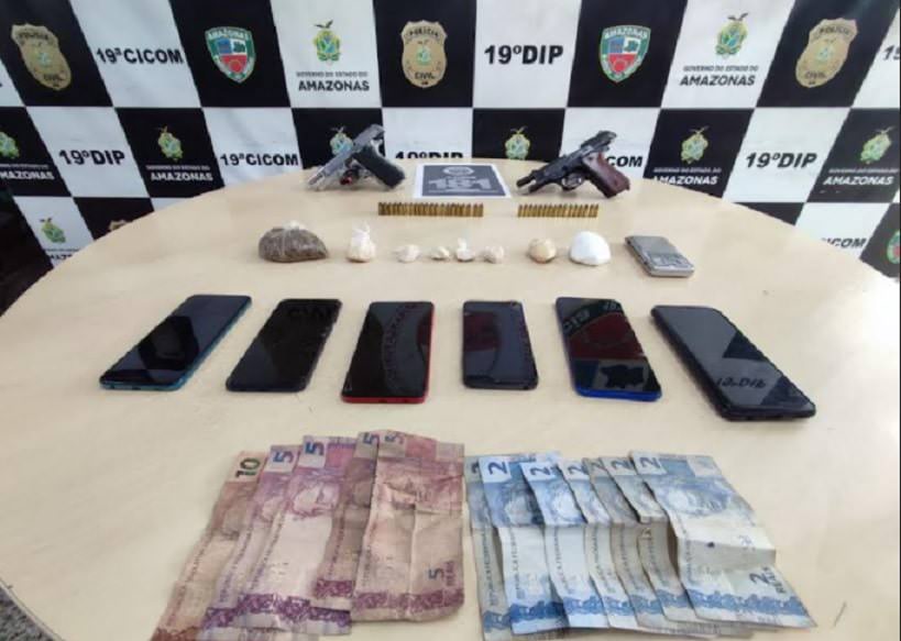Agentes da SSP-AM apreendem duas armas e prendem dois homens