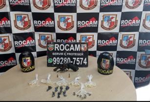 Polícia prende homem por tráfico de drogas e porte ilegal de arma na Compensa