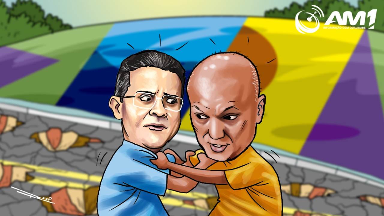 Enquanto Manaus sofre, David e Menezes brigam pela canetada de R$ 1 bilhão de Bolsonaro Enquanto Manaus sofre, David e Menezes brigam pela canetada de R$ 1 bilhão de Bolsonaro