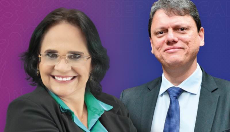 Filiação de Damares e Tarcísio ao Republicanos conta com presença de Bolsonaro