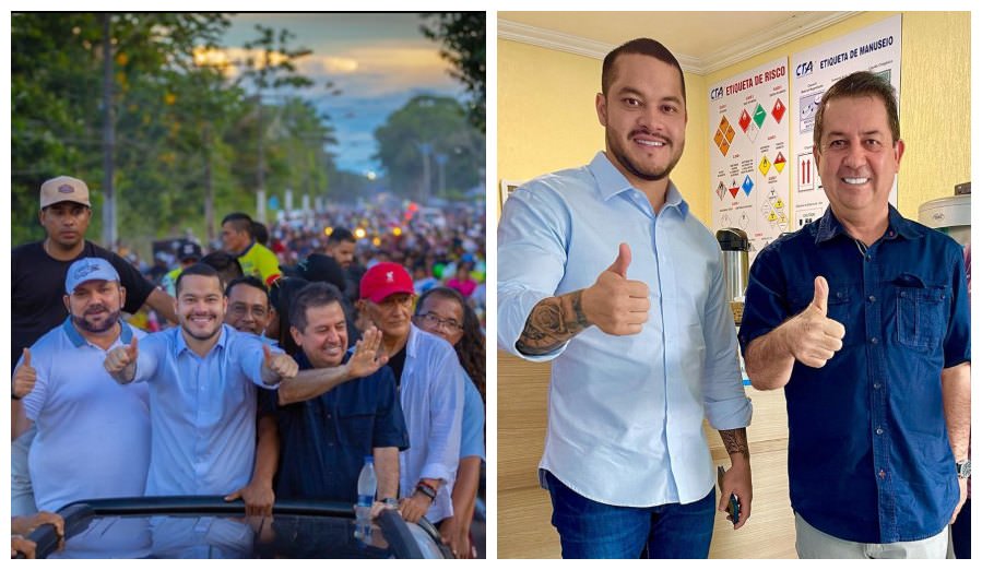 Eleições 2022: carreata, em Tefé, torna oficial pré-candidatura de Adail Filho e Papi Veloso