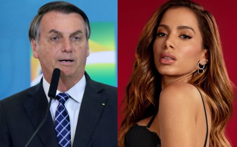 Anitta bloqueia Bolsonaro no Twitter: 'vai catar o que fazer'
