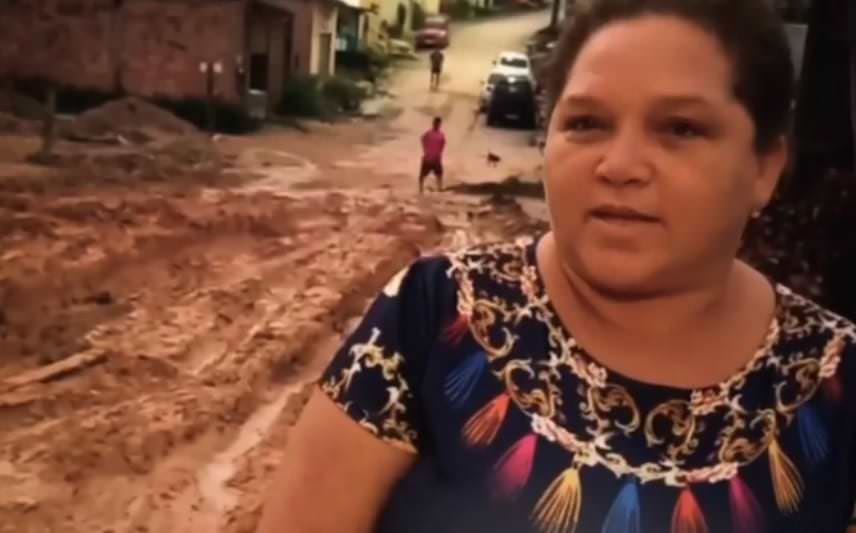 Vídeo: moradores denunciam obra da prefeitura que está parada há 4 meses em Manaus
