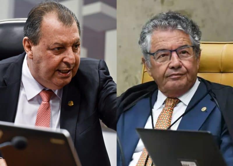 'Quem não te conhece que te compre', dispara Omar Aziz para ex-ministro Marco Aurélio