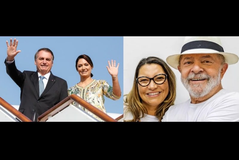 Bolsonaro e Lula escalam as esposas para atrair voto das brasileiras