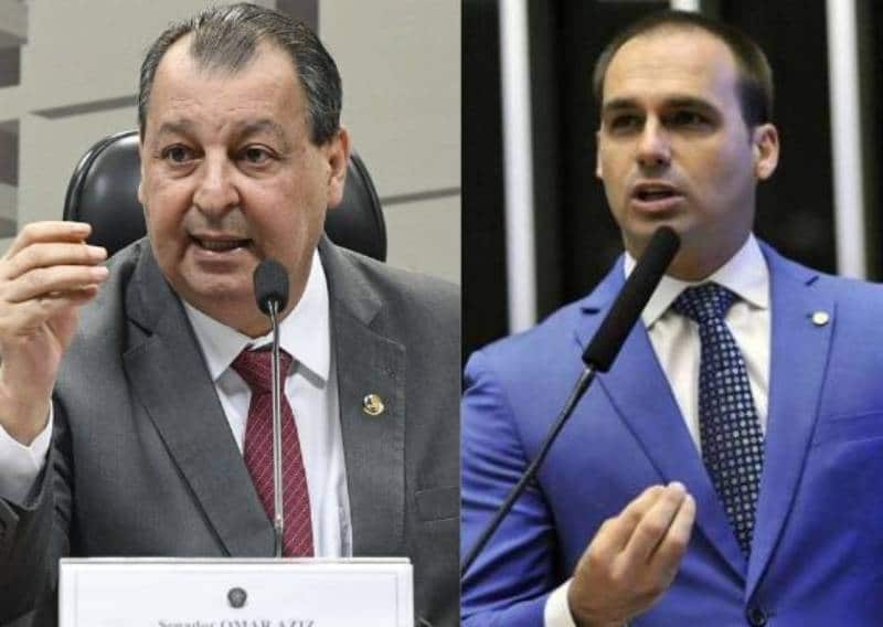 Eduardo Bolsonaro é condenado a pagar R$ 25 mil por ataques a Omar Aziz: 'injúria e difamação'