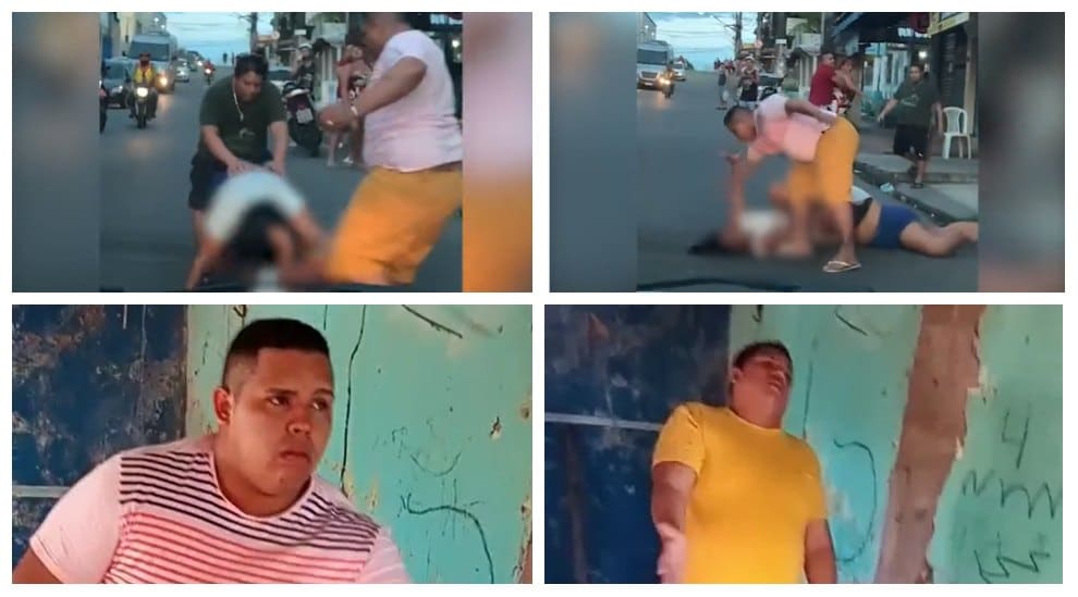 'Valentões' filmados batendo em mulher são punidos pelo 'tribunal do crime': "é pelo certo"; assista