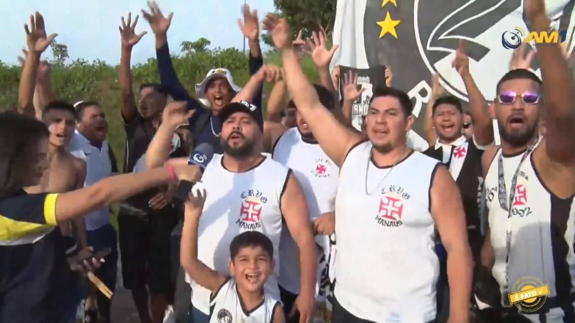 Torcida Força Jovem dá grito de guerra na Arena da Amazônia: 'Manaus, tem dono, Manaus é Vasco!'