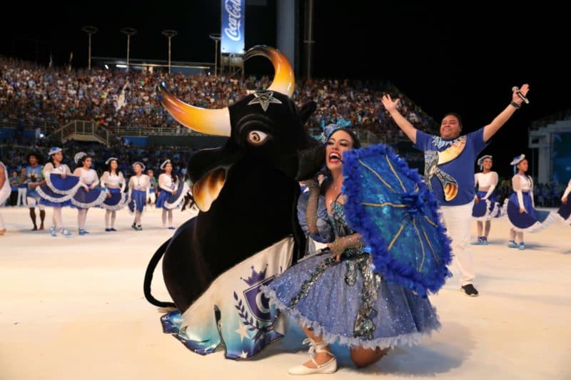 Caprichoso lota arquibancada do Bumbódromo em noite de passagem de som