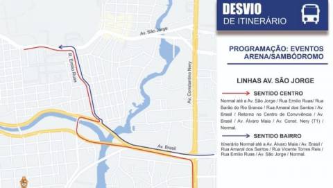 Motociata, evento evangélico e jogo: prefeitura muda trânsito neste sábado em Manaus