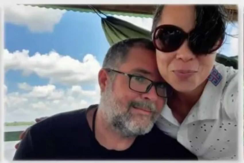 Após sepultamento, esposa de Bruno Pereira diz que vai se dedicar 'ao amor e ao perdão'
