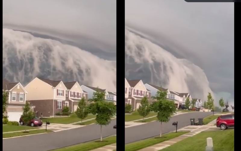 Vídeo: Tsunami de nuvens é registrado próximo de casas nos EUA