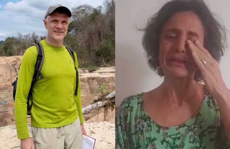Vídeo: esposa de jornalista inglês desaparecido no AM implora: 'precisamos encontrá-los'