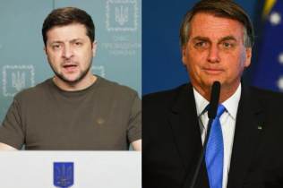 Bolsonaro diz que vai 'dar solução' a Zelensky para a guerra contra a Rússia