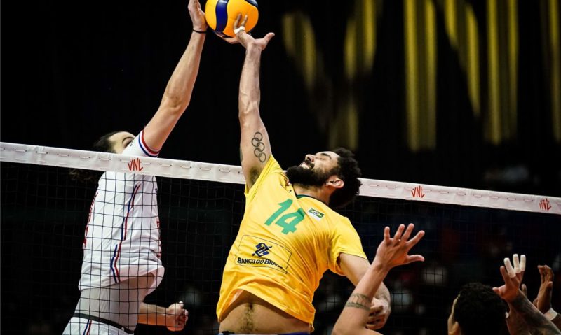 Vôlei do Brasil perde da França na Liga das Nações