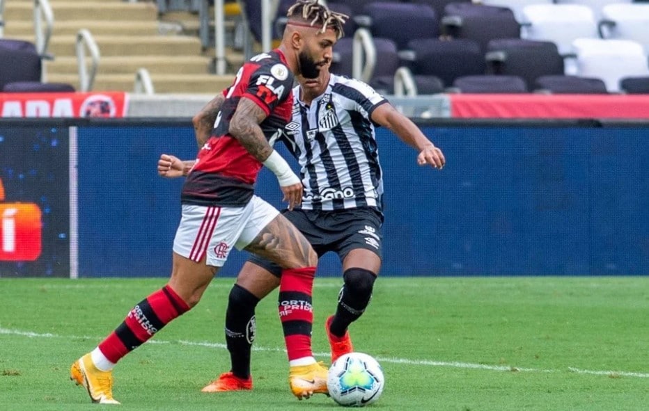 Santos e Flamengo se enfrentam neste sábado pelo Brasileirão