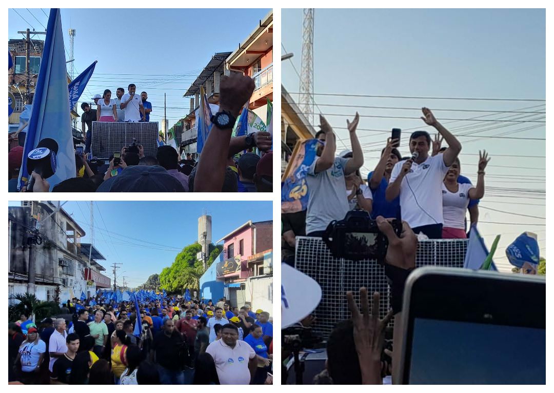Wilson Lima -com a população no bairro João Paulo