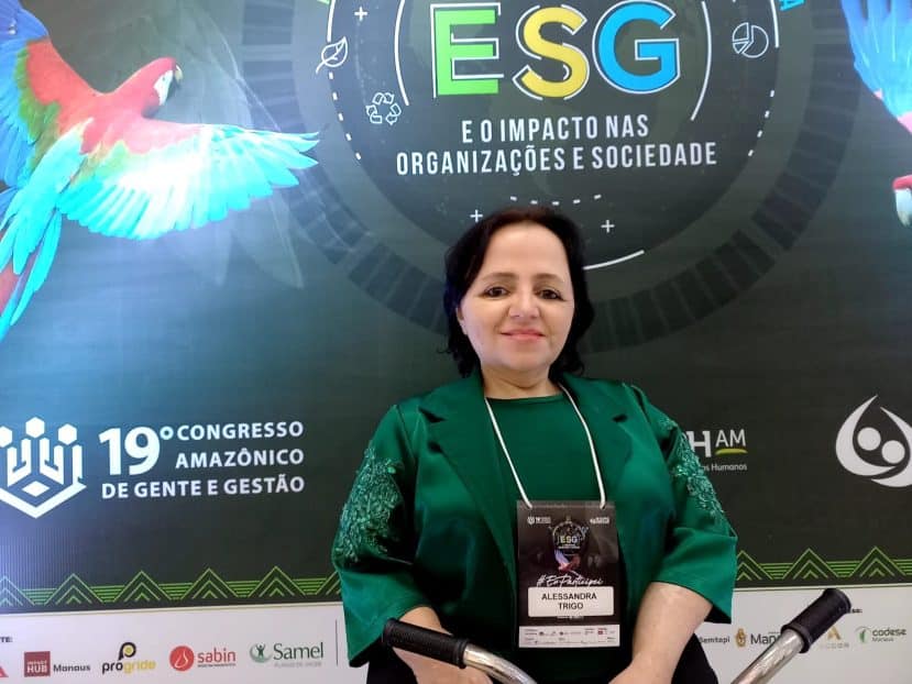 Superação e inclusão: Alessandra Trigo ministra palestra no 19º Congresso Amazônico de Gente e Gestão, em Manaus