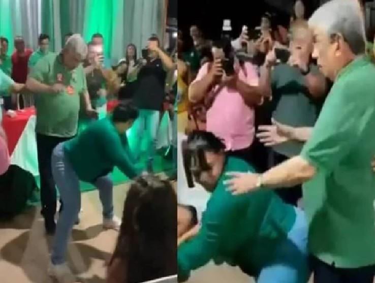 Eleitora dá 'sarrada' em ex-senador e vídeo viraliza na internet; veja
