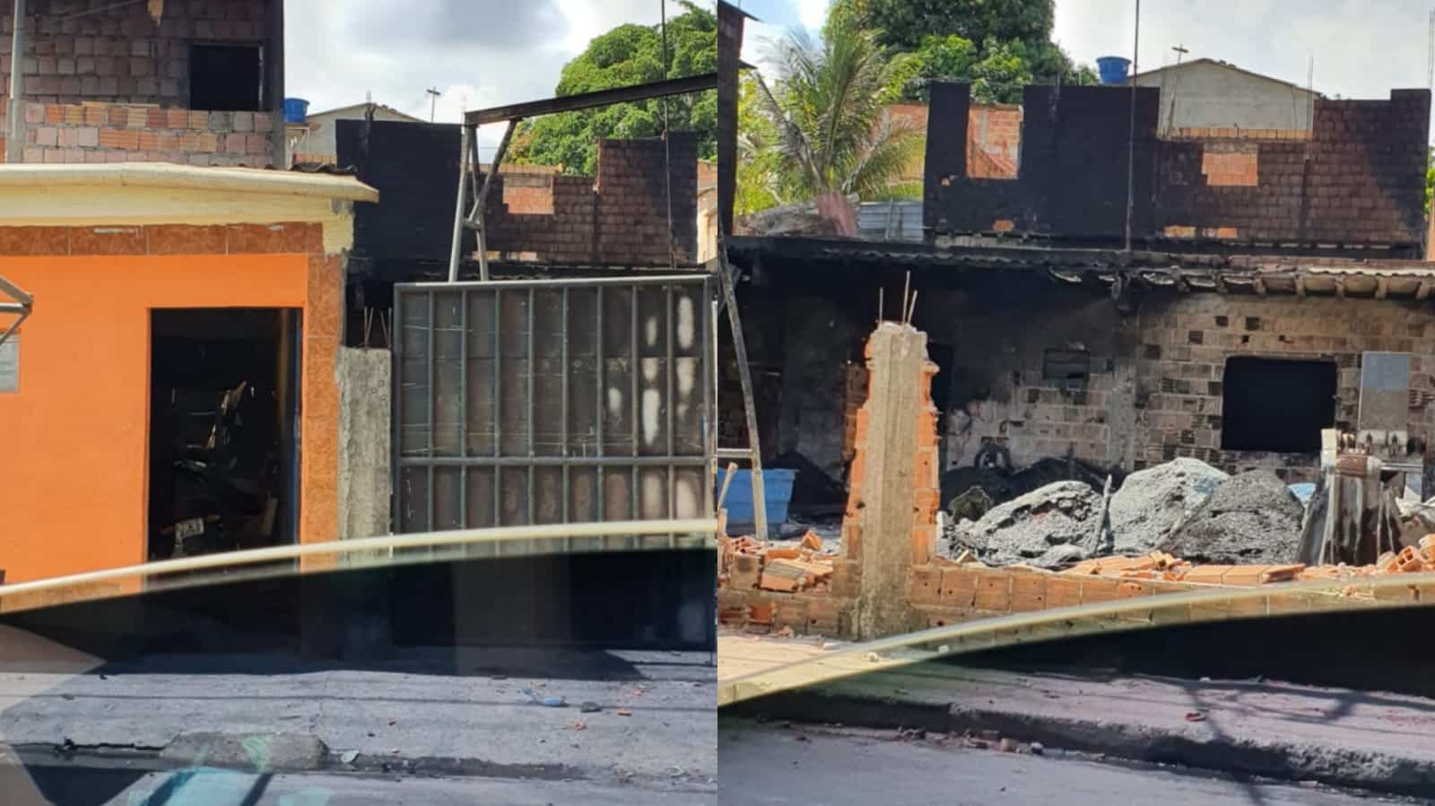 Segundo informações de moradores, o incêndio começou no galpão de reciclagem e se espalhou por outras residências