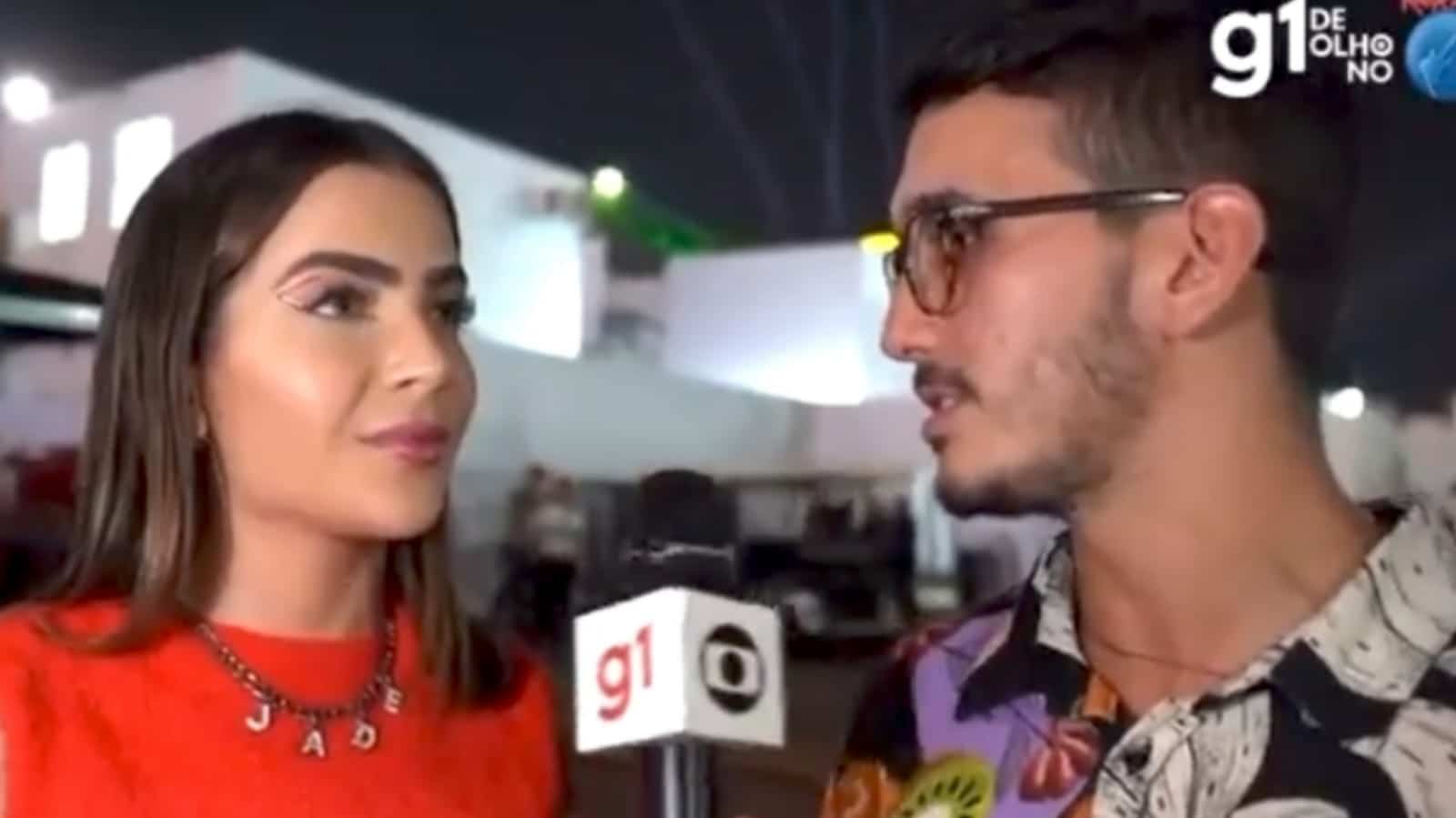 Jade Picon ignora repórter ao ser perguntada sobre affair com cantor