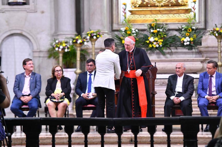cerimônia de acolhida do cardeal dom Leonardo Steiner