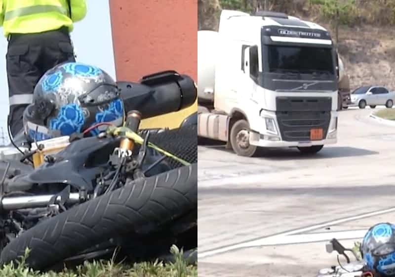 Militar da Marinha do Brasil morre em acidente entre carreta e moto, em Manaus