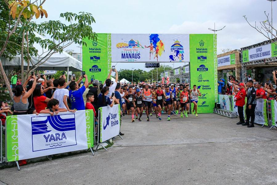 Family Run Kids e Family Run aquecem primeiro dia da Maratona Internacional de Manaus