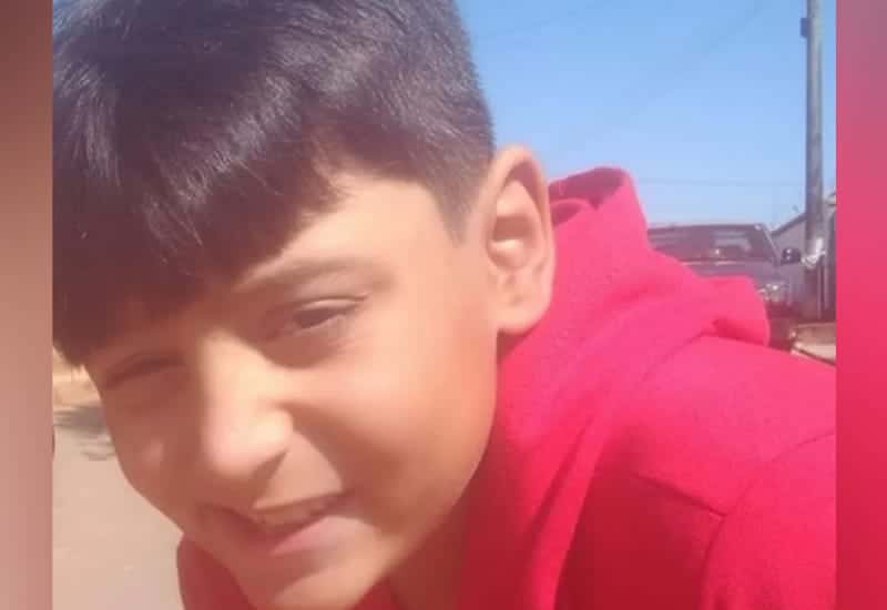 Gabriel Gustavo, 10 anos brincava com a arma quando disparou acidentalmente em si mesmo