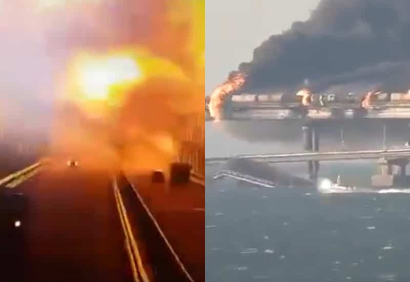 Ao menos três pessoas morreram em explosão na ponte que liga Rússia à Crimeia