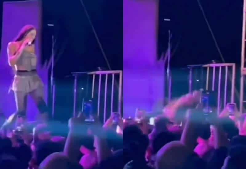 Vídeo: Pabllo Vittar cai de palco durante show em Manaus