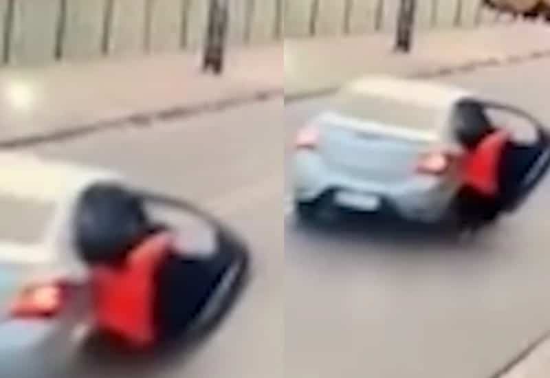 Vídeo: mulher é arrastada por carro de aplicativo pelas ruas de Manaus