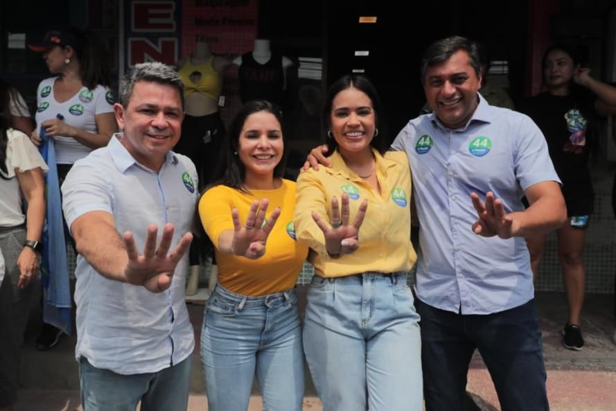 Líder em todas as pesquisas, governador Wilson vota pela manhã em Manaus