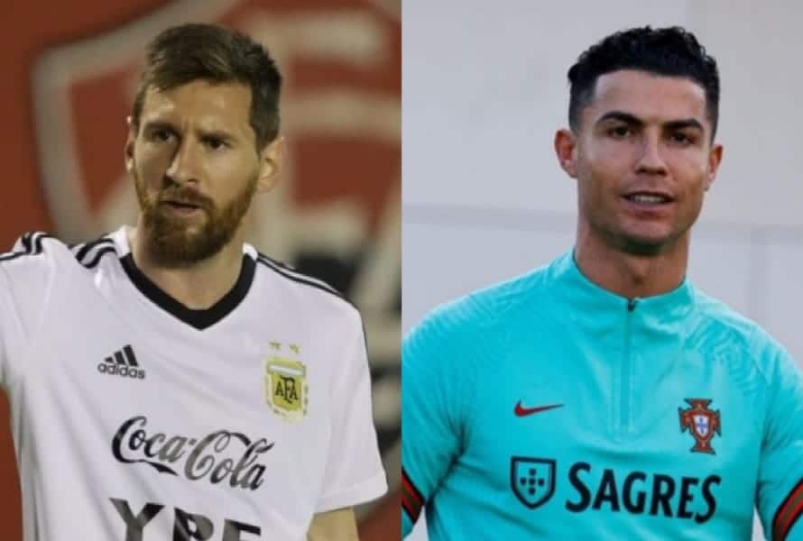 Messi atualmente está com 35 anos e CR7 com 37 anos