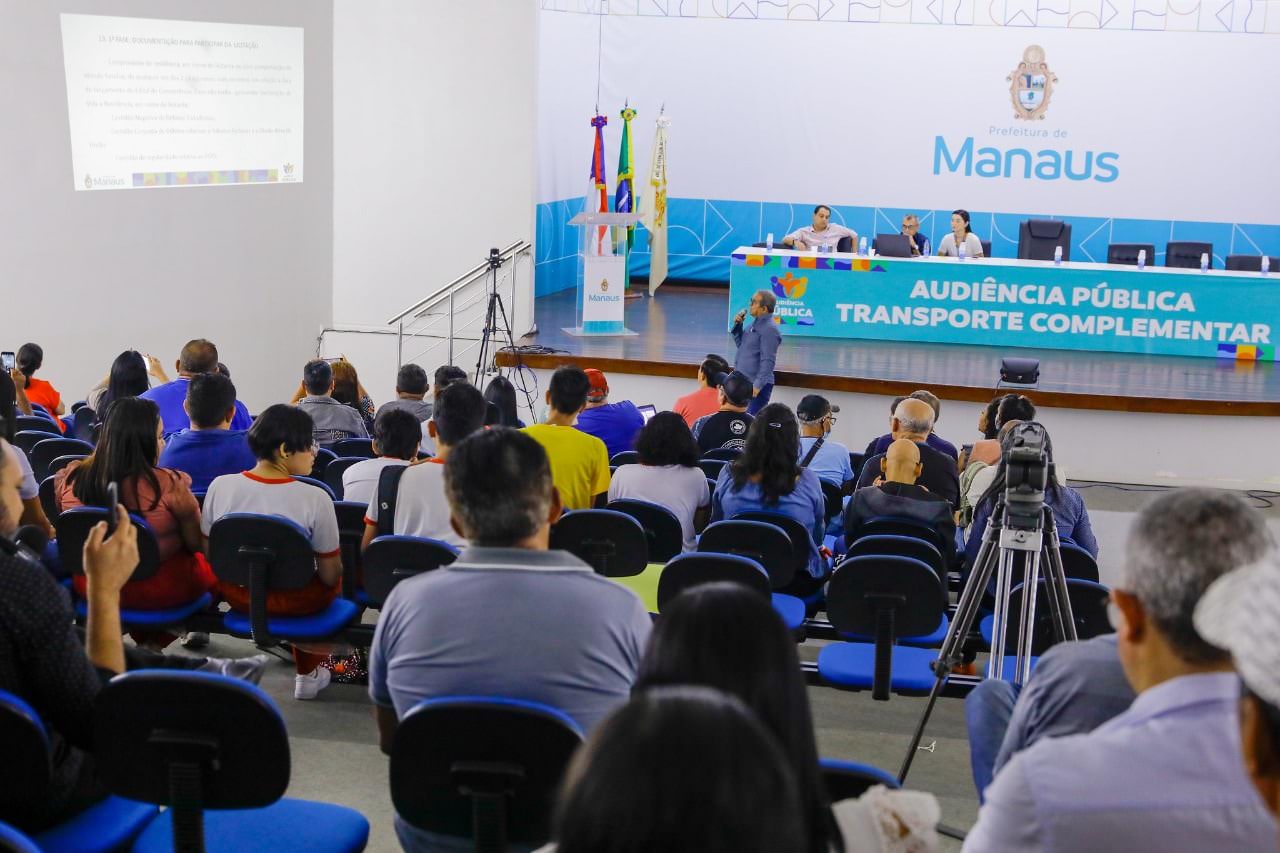 Audiência para discutir modal de transporte complementar é promovida em Manaus
