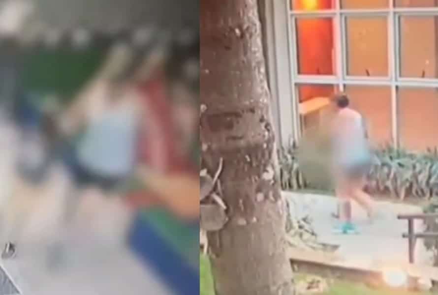 Vídeo: criança de 7 anos é agredida pelo padrasto em condomínio de luxo