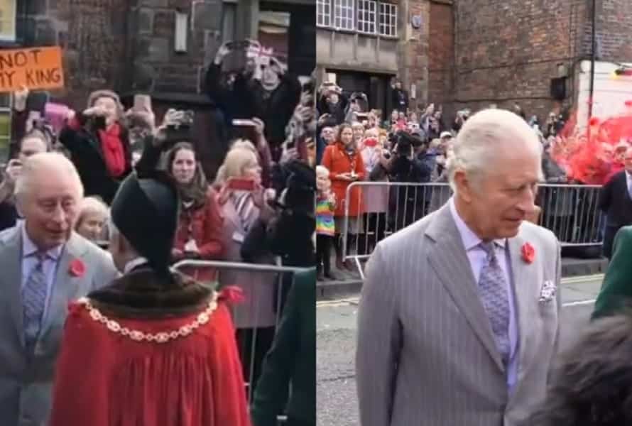 Vídeo: Rei Charles é atacado com ovos durante caminhada real na Inglaterra