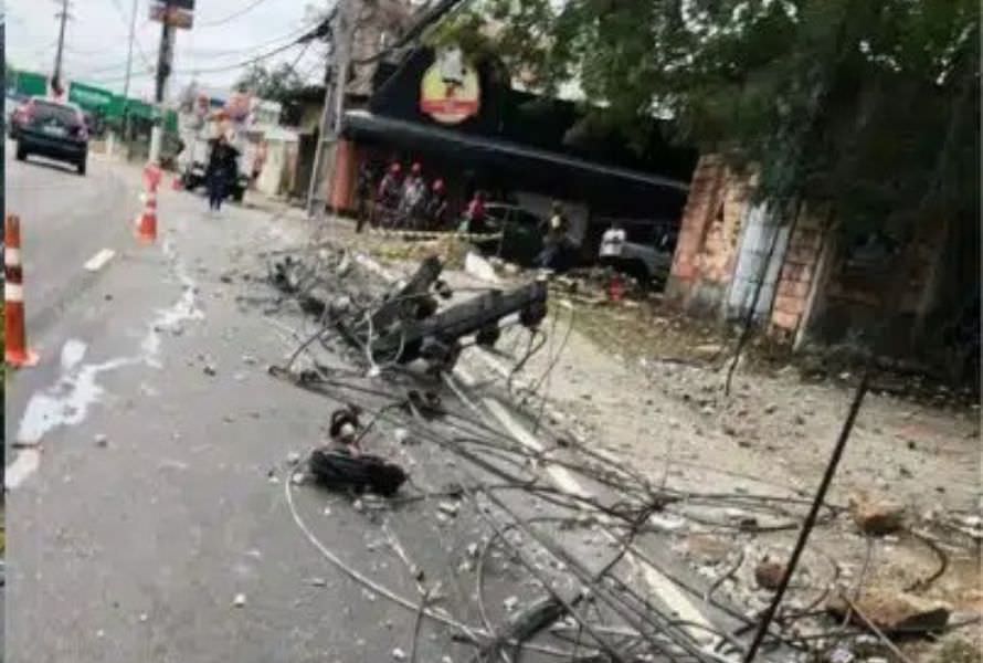 Acidente de trânsito causa ‘apagão’ na Efigênio Salles, em Manaus