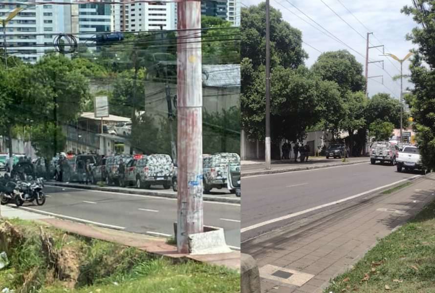 Trânsito na Avenida Maceió é bloqueado devido a protesto de indígenas