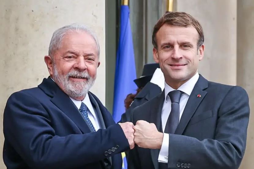 Macron apoia proposta de Lula para realização da COP-30 na Amazônia