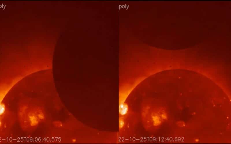 Sol vira ‘anel brilhante’ em eclipse solar identificado por satélite da Nasa; assista