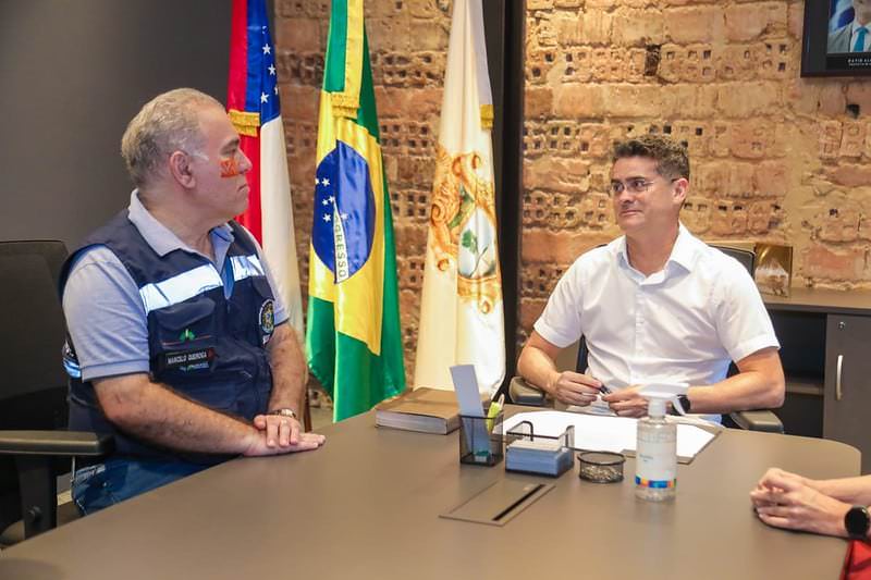 David Almeida recebe o ministro Marcelo Queiroga em Manaus