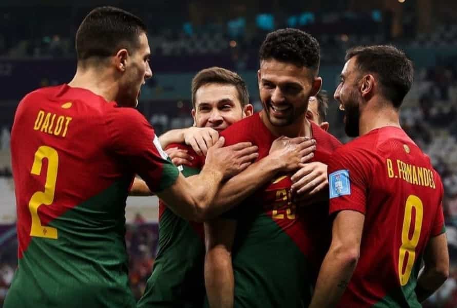 Portugal goleia a Suíça por 6 a 1 e se classifica para as quartas de final
