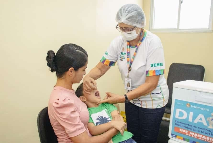 Manaus conta com 171 pontos de vacinação contra poliomielite