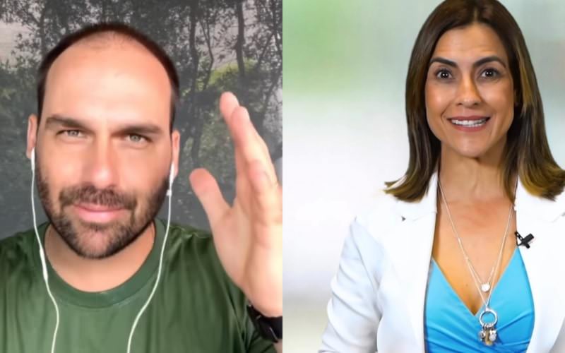 'Traíra' x 'bananinha': Eduardo Bolsonaro e Soraya Thronicke trocam farpas na internet