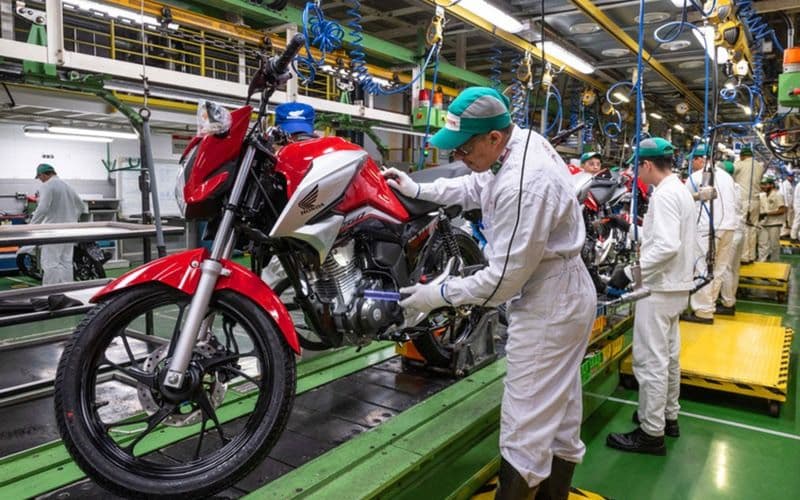 Produção de motocicletas na ZFM aumenta 13,9% no primeiro semestre