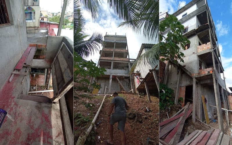 Prédio de cinco andares é interditado por risco de desabamento em Manaus