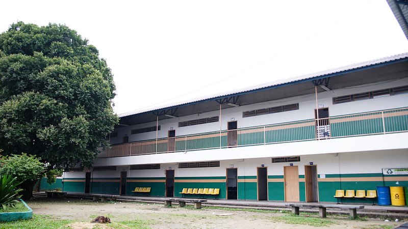 Escola Municipal que serviu de abrigo recebe manutenção para volta às aulas