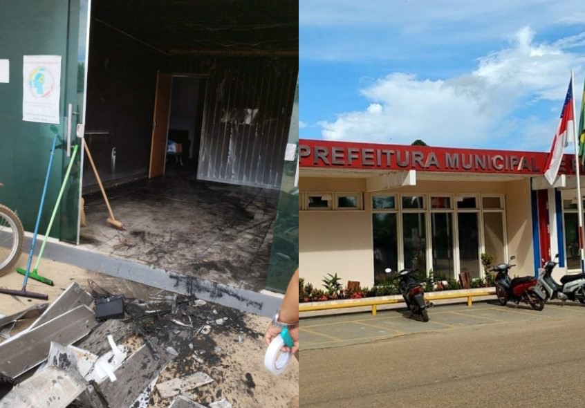 Um dia após operação da PF, incêndio atinge Secretaria de Finanças de Eirunepé