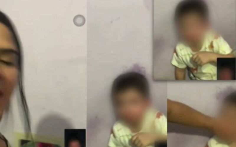 Mulher é presa após dar soco em criança durante videochamada